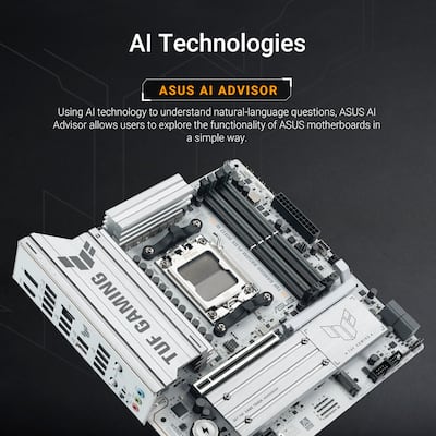 ASUS TUF Gaming B850M PLUS (Socket AM5) AMD B850 Micro ATX Wi Fi 7 ASUS TUF Gaming B850M PLUS (Socket AM5) AMD B850 Micro ATX Wi Fi 7