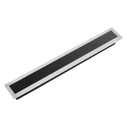 Front. VEVOR - Outdoor Wall Light, 23.6 Inch, Long Strip Modern Exterior Wall Sconce Light Fixtures, 3000K Warm White, IP65 Waterproof - Black + white.