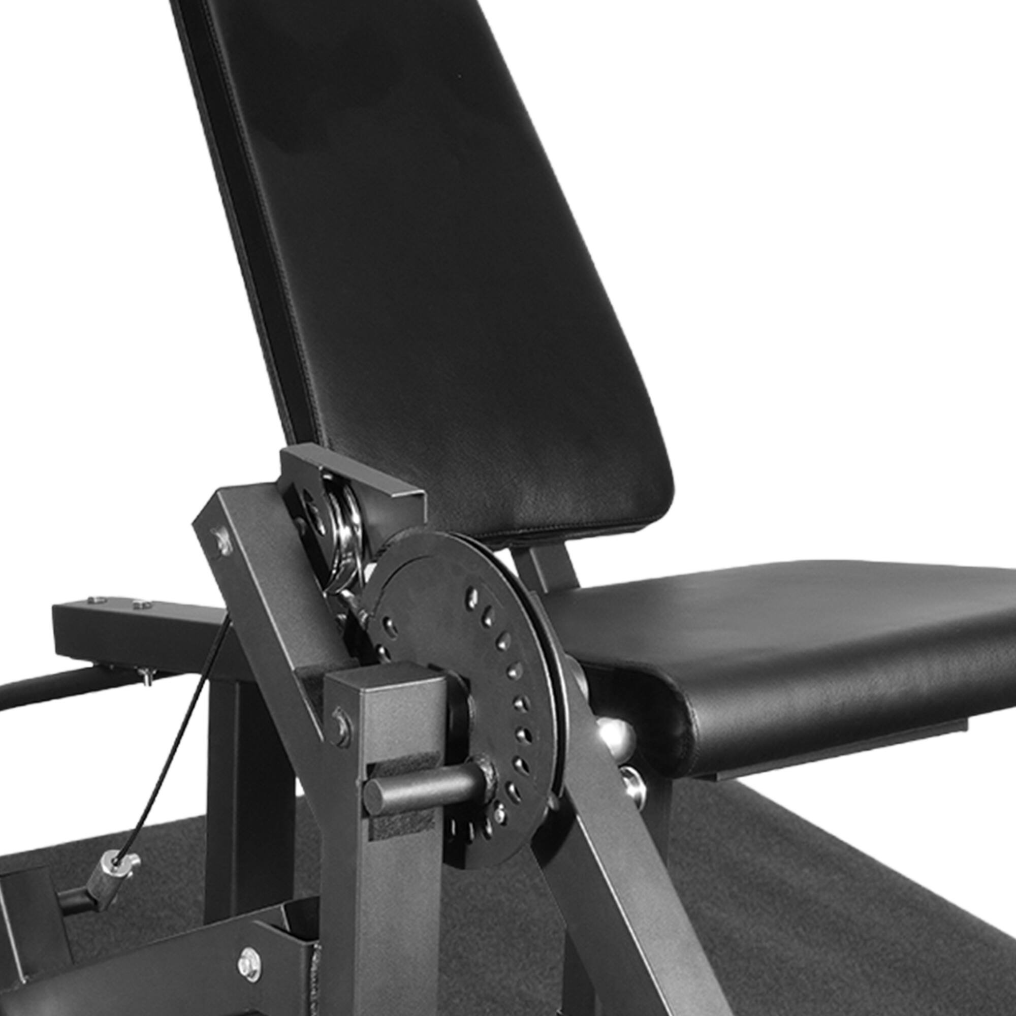 Alt View 8. BalanceFrom Fitness - BalanceFrom Fitness 2-in-1 Lying Leg Extension and Curl Machine Gym Equipment - Black.