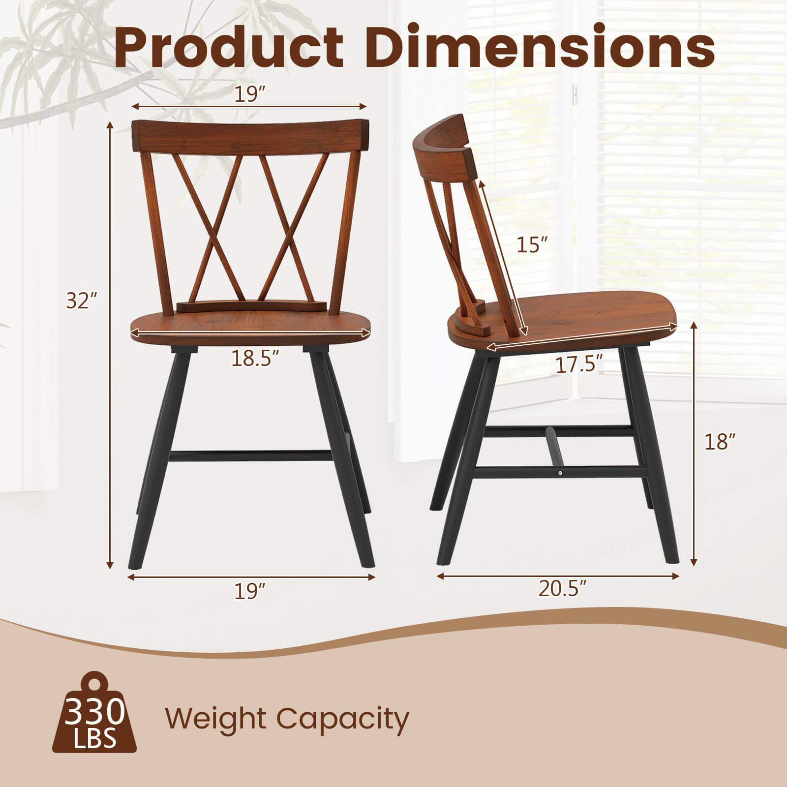 Product Dimensions

- Height: 32"
- Seat Height: 18.5"
- Seat Width: 19"
- Back Height: 19"
- Seat Depth: 17.5"
- Armrest Height: 15"
- Armrest Width: 18"
- Base Width: 20.5"

Weight Capacity: 330 LBS