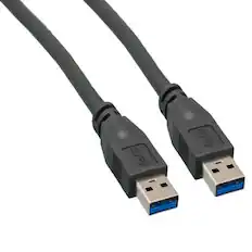 Front. Sanoxy - Sanoxy 10ft USB 3.0 SuperSpeed A Male to A Male Cable, Black - Black.