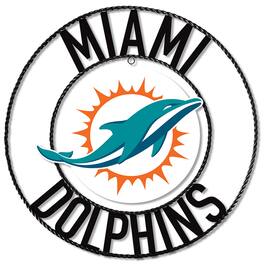 Imperial - Miami Dolphins 24'' Wrought Iron Wall Art - Multicolor