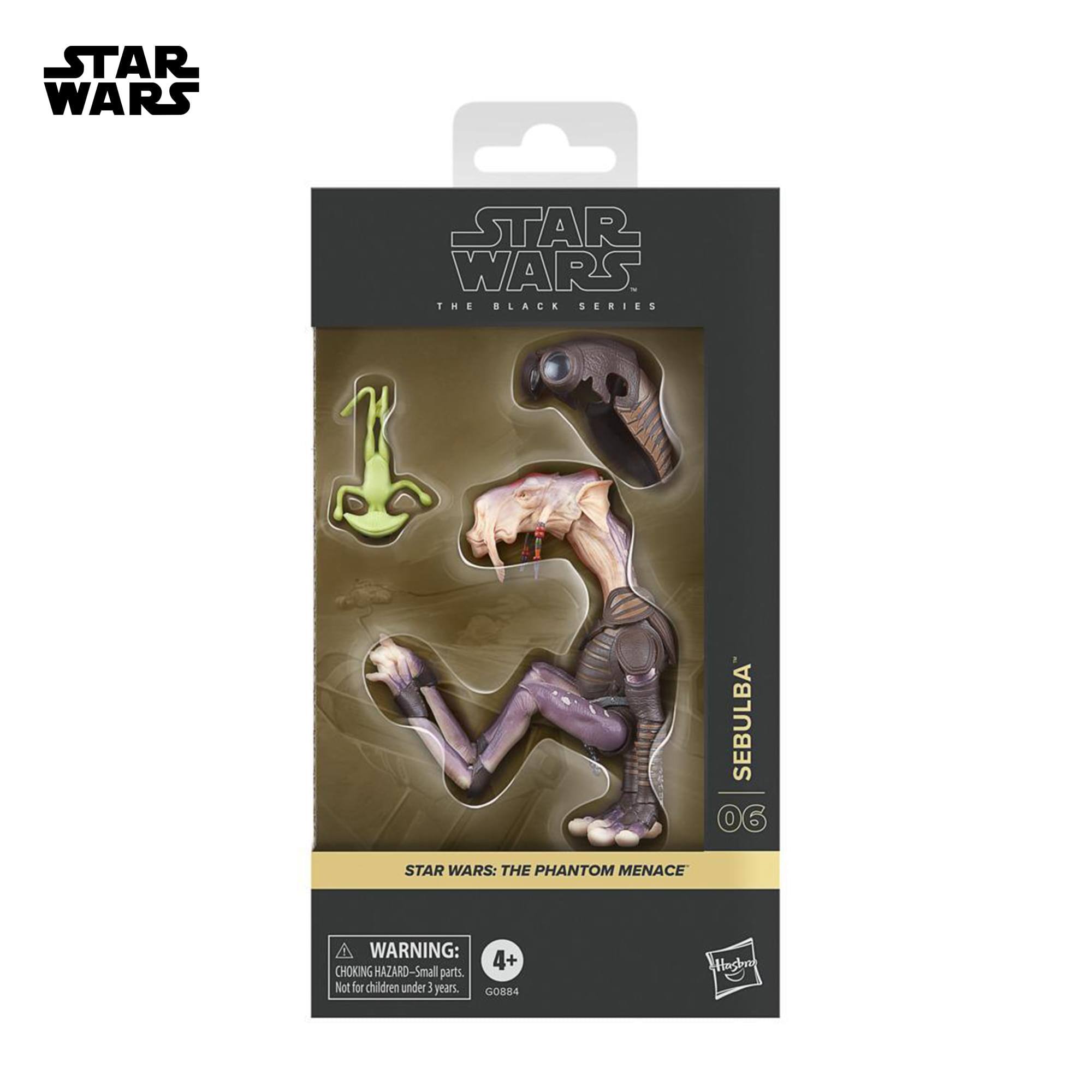 STAR WARS THE BLACK SERIES SEBULBA 06  
STAR WARS: THE PHANTOM MENACE  
WARNING: 4+ CHOKING HAZARD-Small parts. Not for children under 3 years.  
GOB84