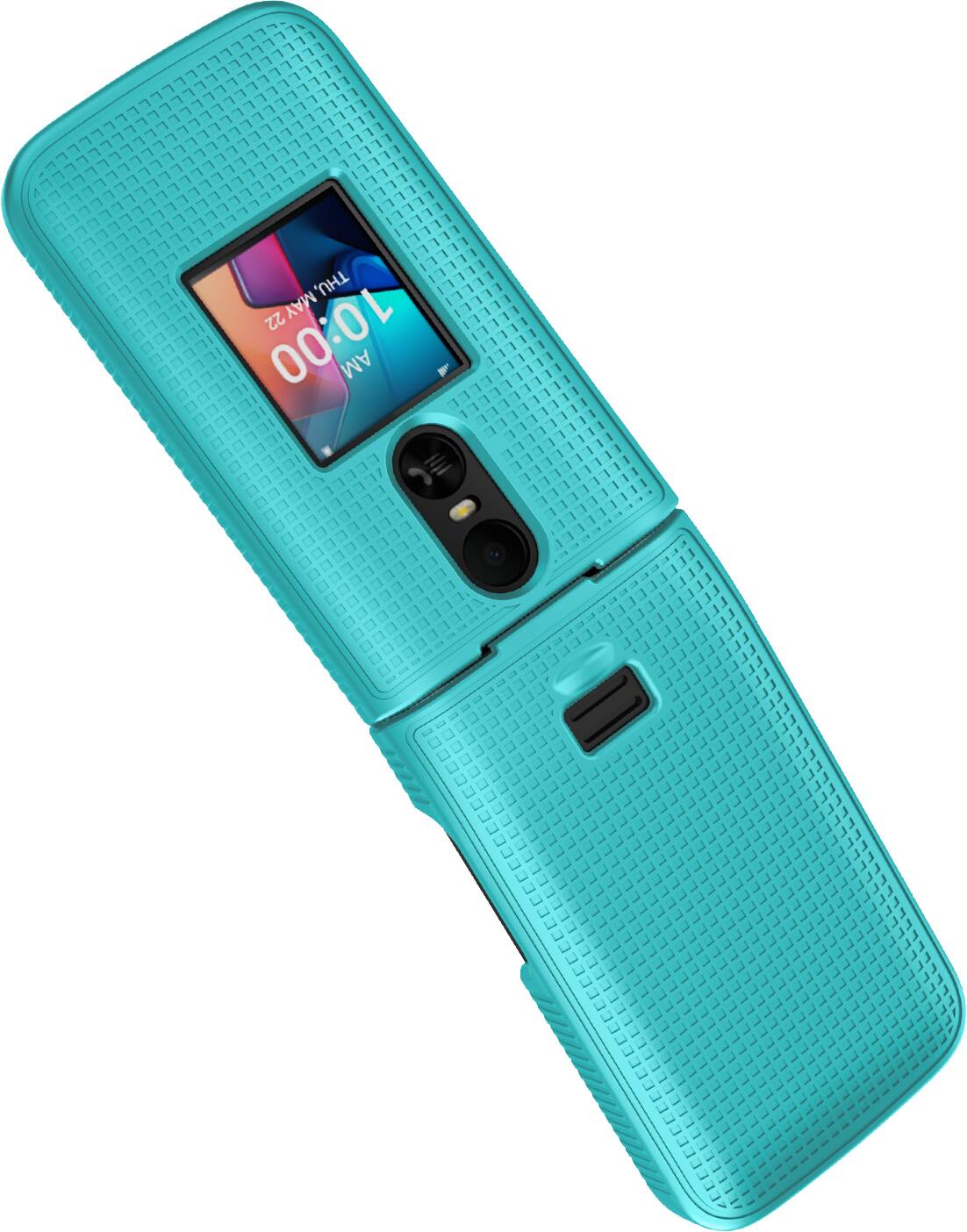 Nakedcellphone Case for TCL Flip 4 Phone Hard Shell Cover Teal - Best Buy