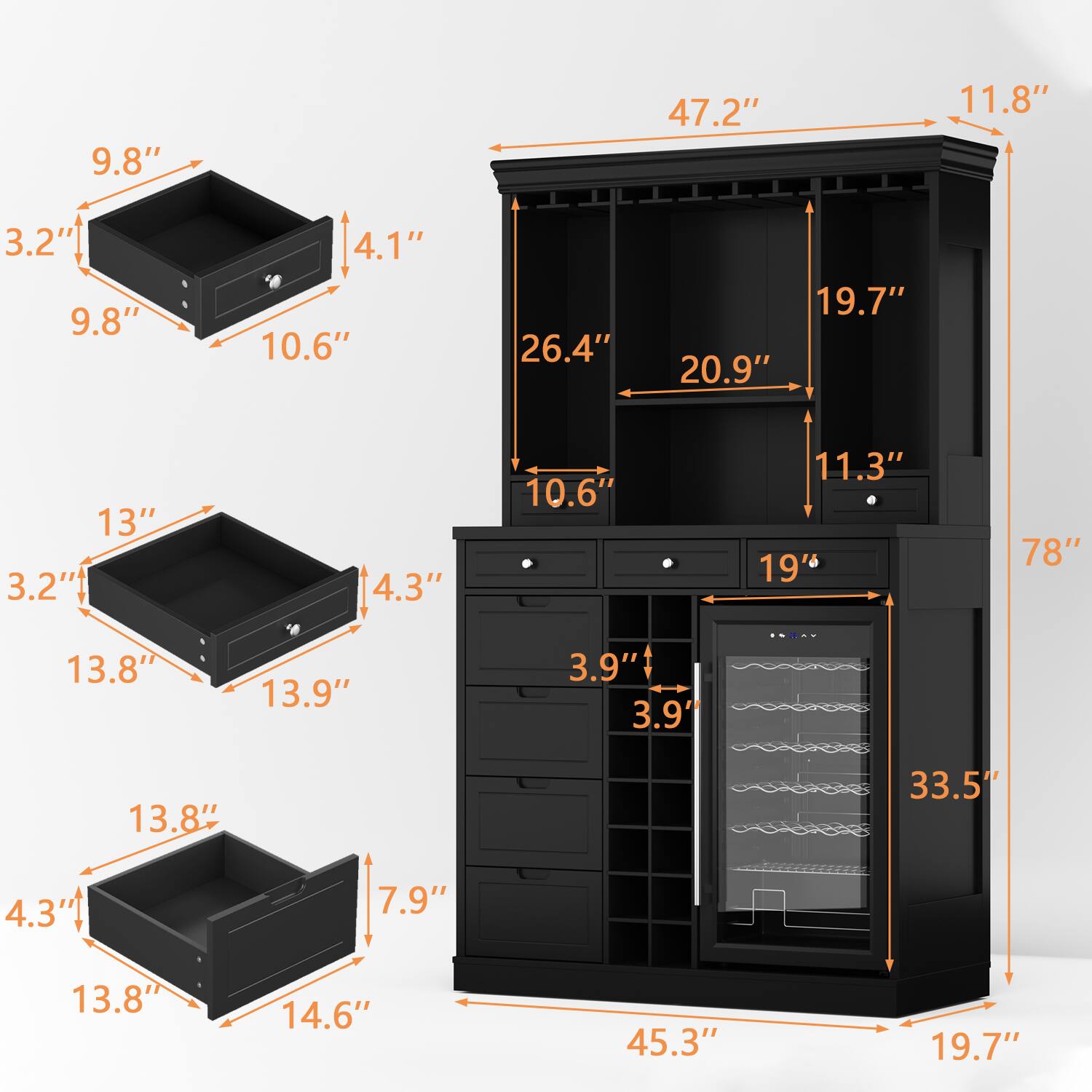 9.8" 47.2" 11.8" 3.2" 9.8" 4.1" 10.6" 26.4" 19.7" 20.9" 13" 3.2" 4.3" 10.6" 11.3" 19" 78" 13.8" 13.9" 3.9" 3.9" 13.8" 33.5" 4.3" 7.9" 13.8" 14.6" 45.3" 19.7"