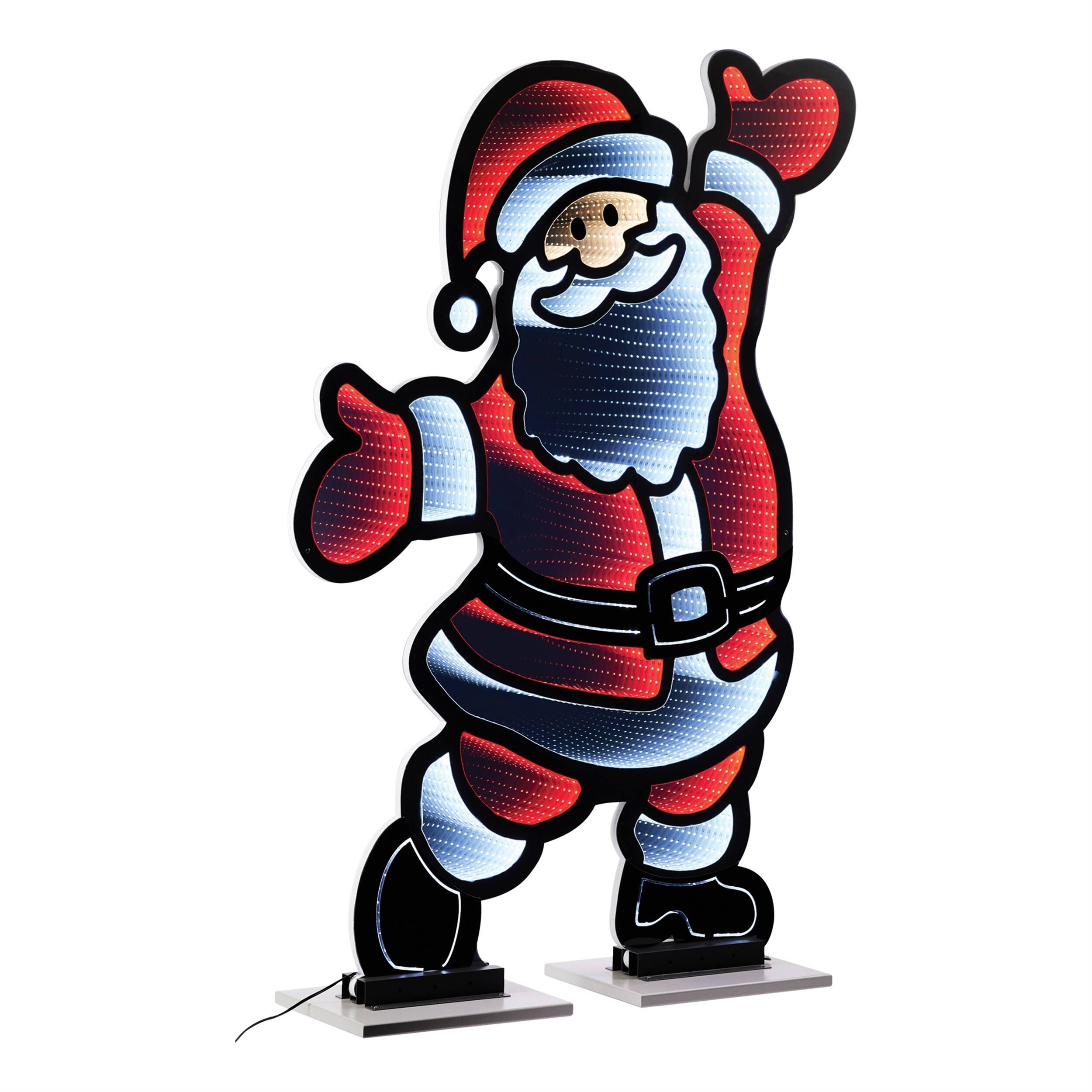 BreeBe - Santa Ekkolight 47"H - Red, White