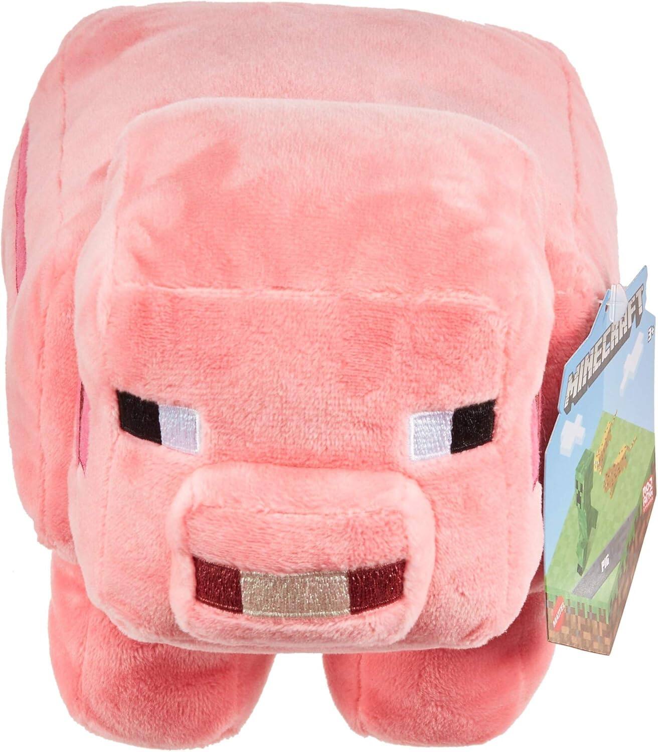 Alt View 2. Mattel - Minecraft Plush Character Doll Collectible Toy - Pink.