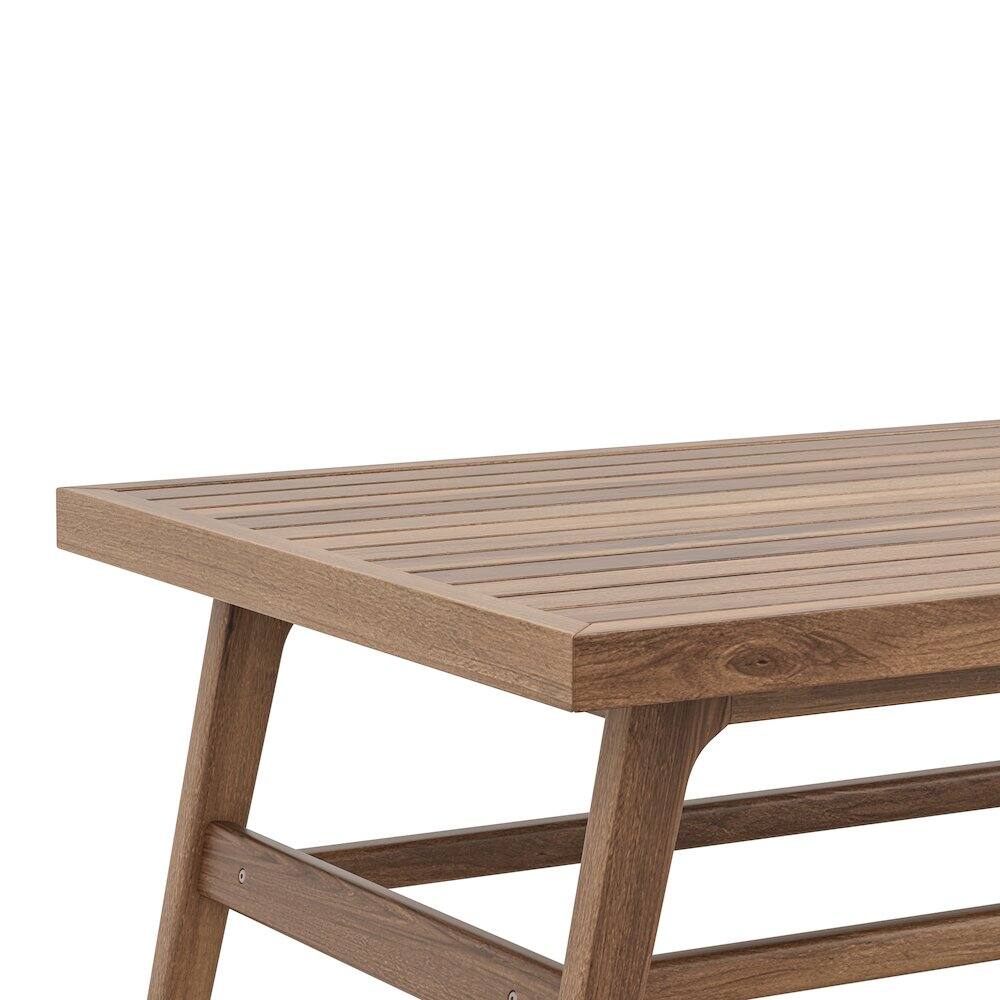 Alt View 5. New Classic Furniture - Ashton Wood Patio Coffee Table in Natural - Brown.
