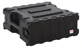 Gator - Pro Series 4U 19" Deep Molded Audio Rack Case, Roto Molded Made in USA, with Virtually Indestructible Polyethylene Shell
