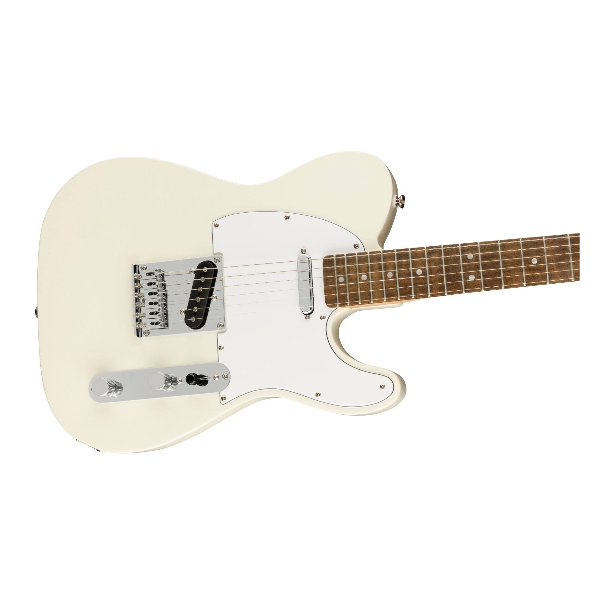 Back. Squier - Fender Affinity Series Telecaster Electric Guitar (Olympic White).