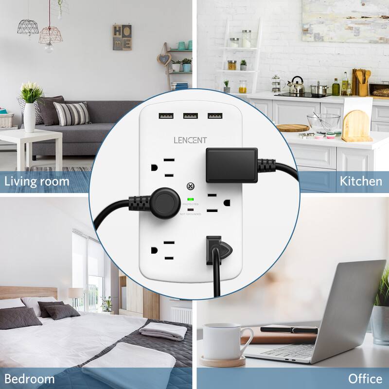 HOME  
LENCENT  
Living room  
Kitchen  
PROTECTED  
GROUNDED  
Bedroom  
Office