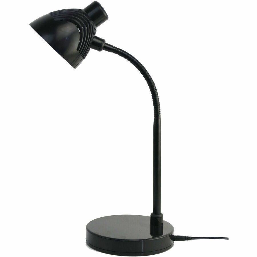 Angle. Lorell - Lorell LED Desk Lamp  LED  220 lm Lumens  Black  Desk Mountable  for Desk Table.