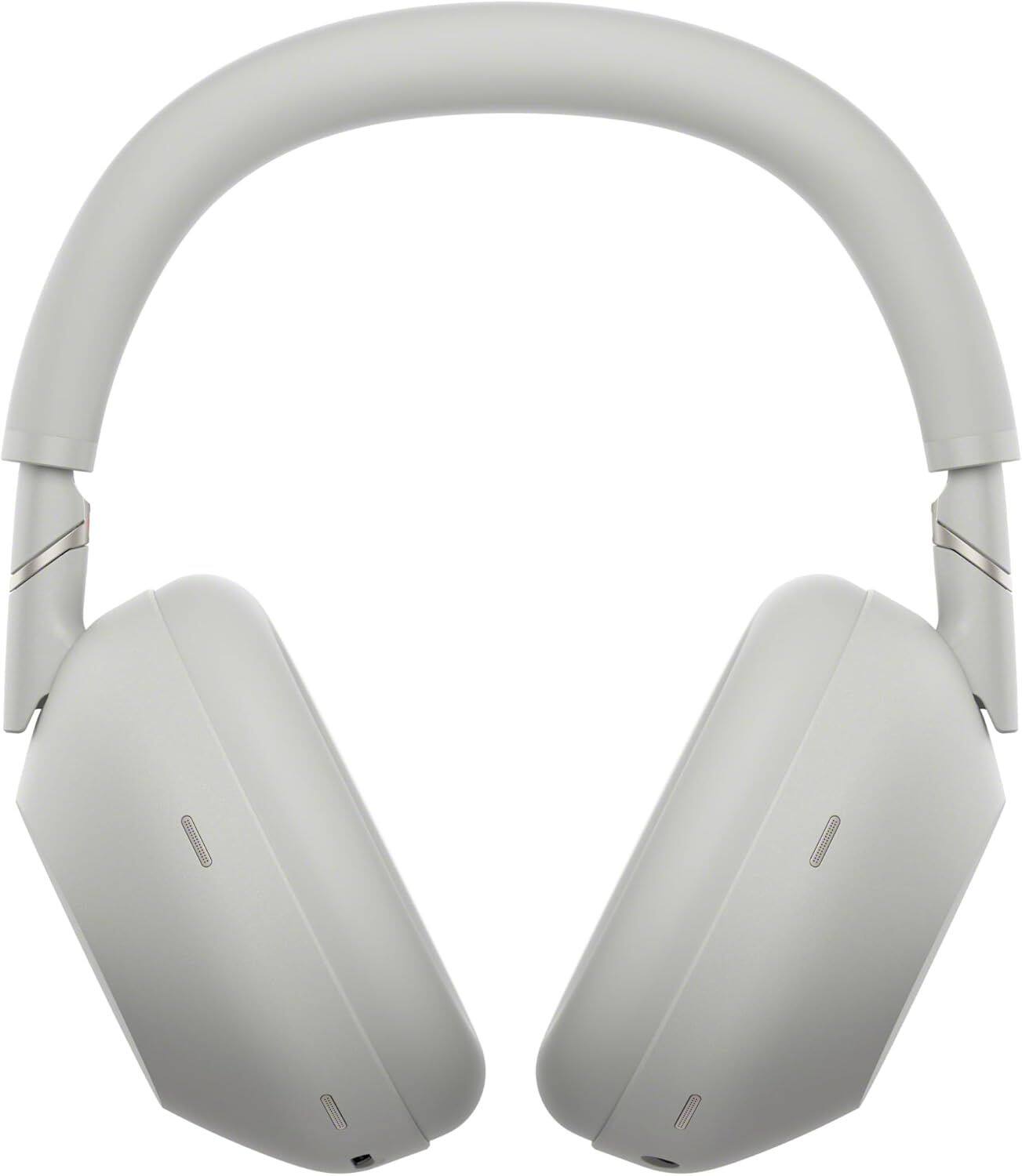 Angle. Sony - Sony WH-1000XM6-SILVER Wireless Noise Cancelling Headphones with a 2 Year Amber Protection Plan (2025) - Silver.