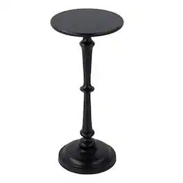 Butler Specialty - Alisa 10 in. W Round All Metal Pedestal Base End Table - Bronze