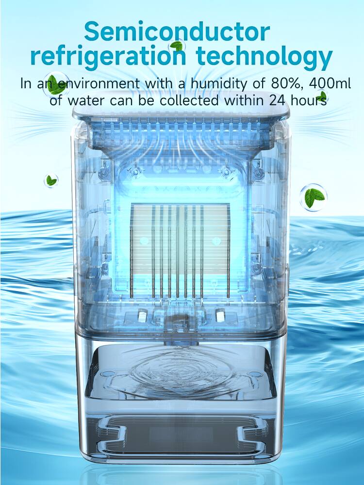 Semiconductor refrigeration technology

In an environment with a humidity of 80%, 400ml of water can be collected within 24 hours.