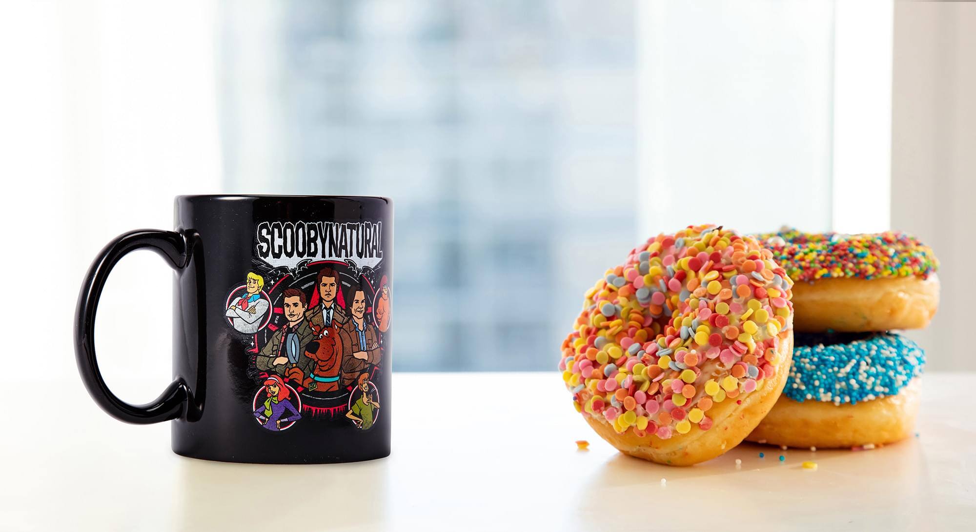 Alt View 3. Warner Bros. - Scooby-Doo x Supernatural "Scoobynatural" Coffee Mug | Holds 11 Ounces - Black.