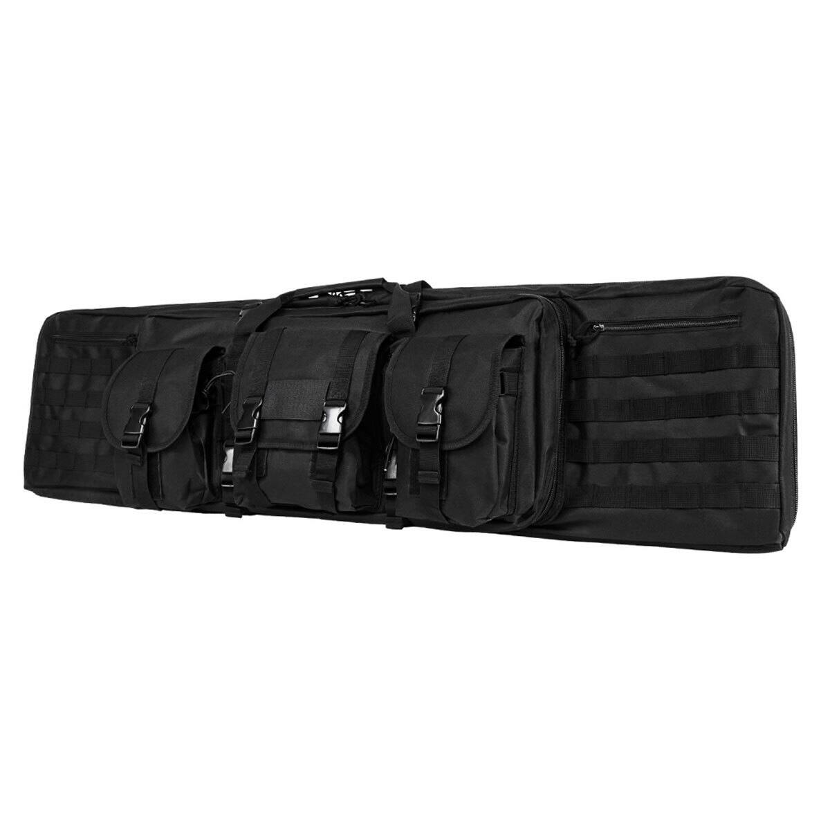 Front. NcSTAR - NcSTAR Vism 46x13" Soft Padded Double Carbine Case, Black - Black.