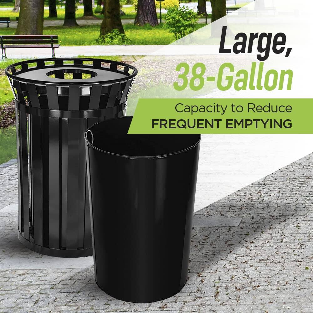 Large, 38-Gallon Capacity to Reduce Frequent Emptying