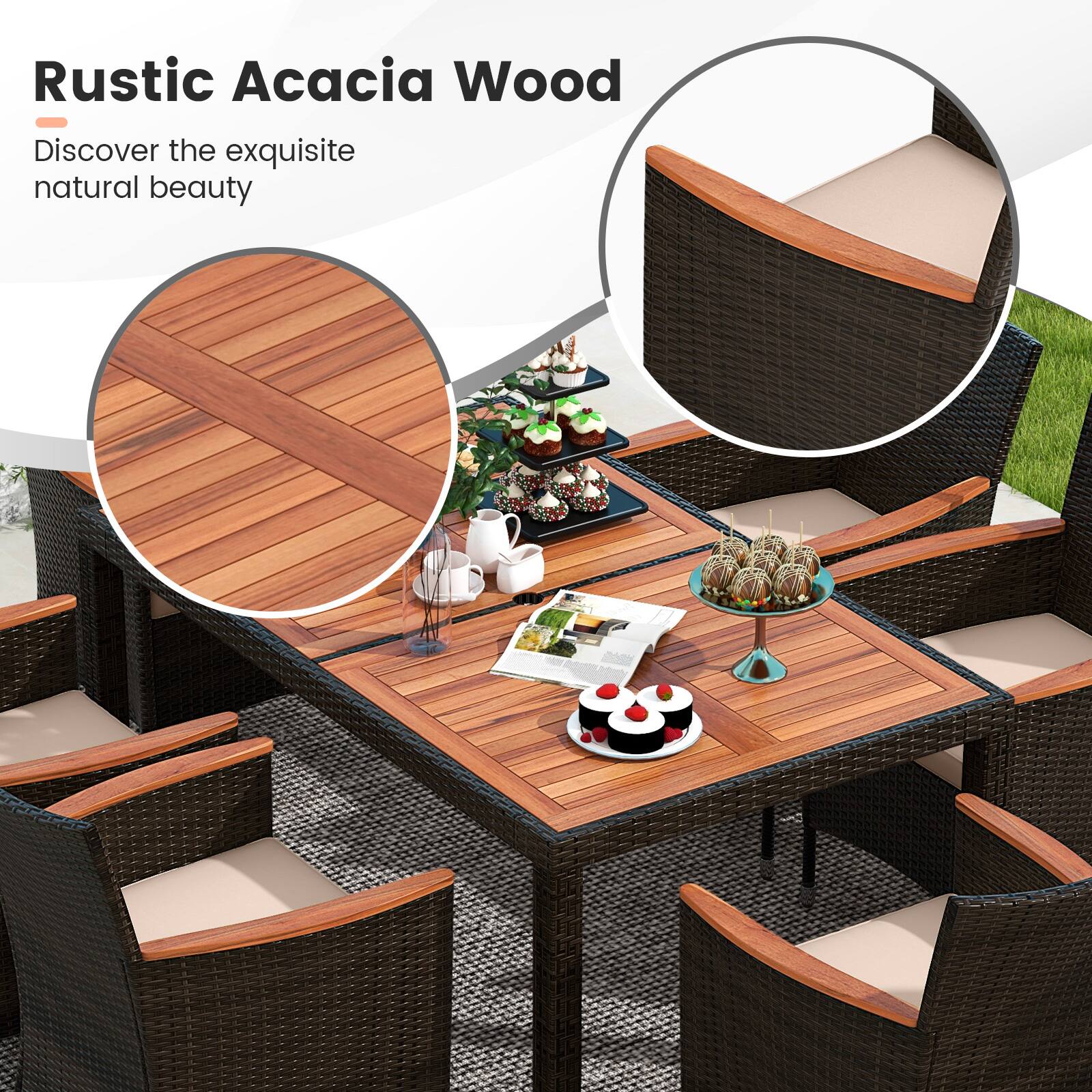 Rustic Acacia Wood Discover the exquisite natural beauty