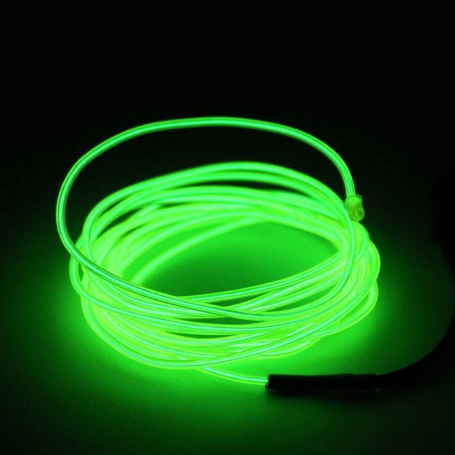 Neon String Led Home Collection 3.28Ft Battery Powered Neon LED EL Wire String Light ...