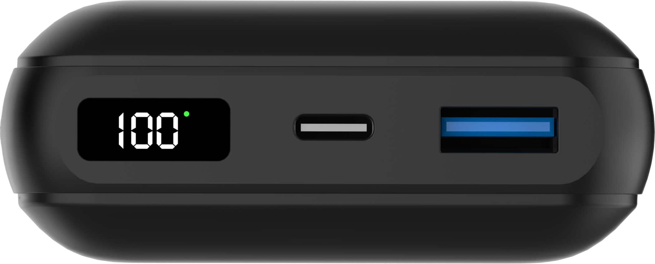 Alt View 19. Energizer - Ultimate Lithium 20,000 mAh 20W USB-C PD & 15W Qi Wireless 4-Port Portable Battery Charger Power Bank with LCD Display - Black.