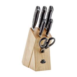 Ballarini - Brenta 7-pc Knife Block Set - Stainless Steel