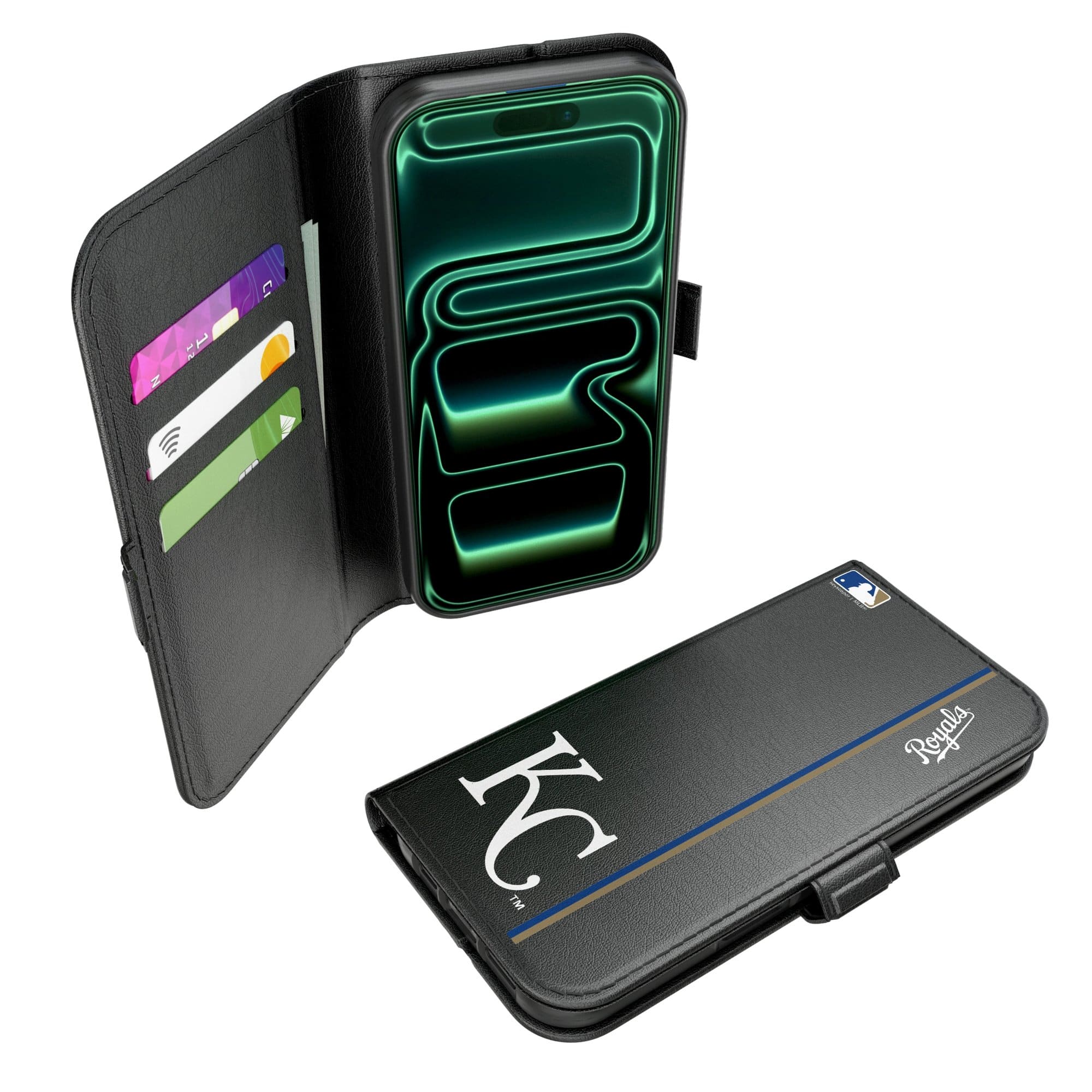 Keyscaper - MLB - Kansas City Royals iPhone Folio 2.0 Case - 17 Pro Max - Black price history on PriceWatchPro