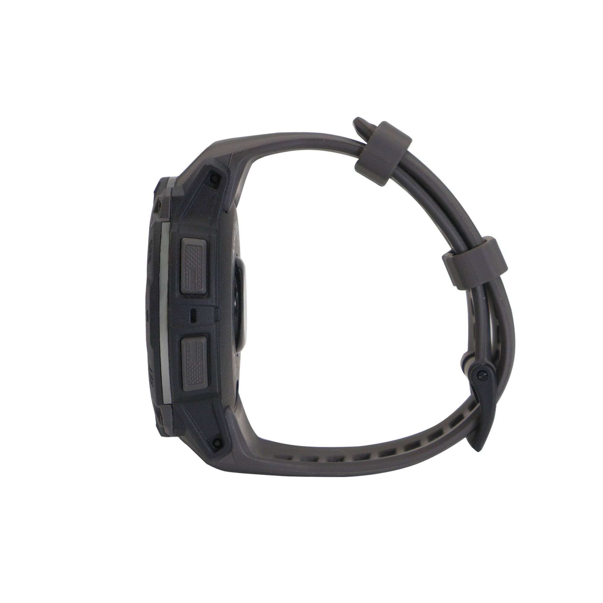 Alt View 2. Garmin - Garmin Instinct 3 AMOLED Rugged Outdoor GPS Smartwatch - 50mm, Silicone Band (Charcoal) with USB Plug and Cleaning Cloth - Charcoal.