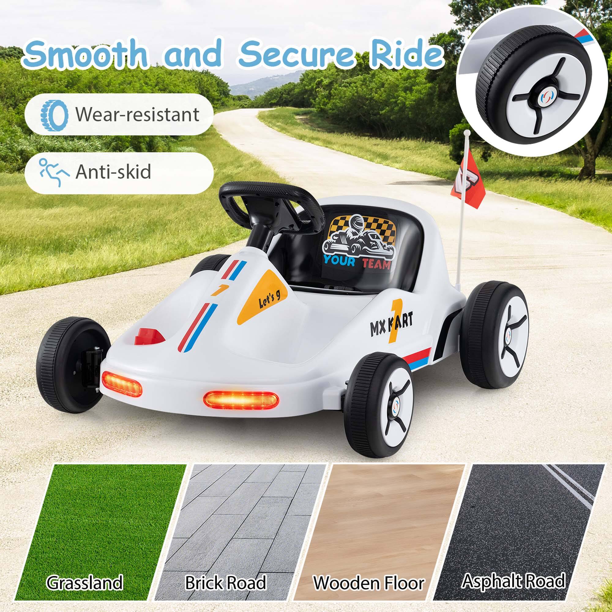 Smooth and Secure Ride

- Wear-resistant
- Anti-skid

Grassland  
Brick Road  
Wooden Floor  
Asphalt Road