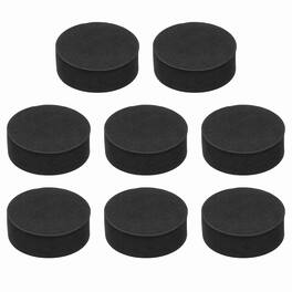 Unique Bargains - Single Sided Speaker Isolation Pads 45x16mm Round EVA Acoustic Foam Anti-Vibration Feet for Speaker Subwoofer, 8pcs - Black