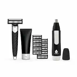 Pursonic - Men’s Complete Grooming Bundle – Premium Shaving Kit & Nose/Ear Hair Trimmer