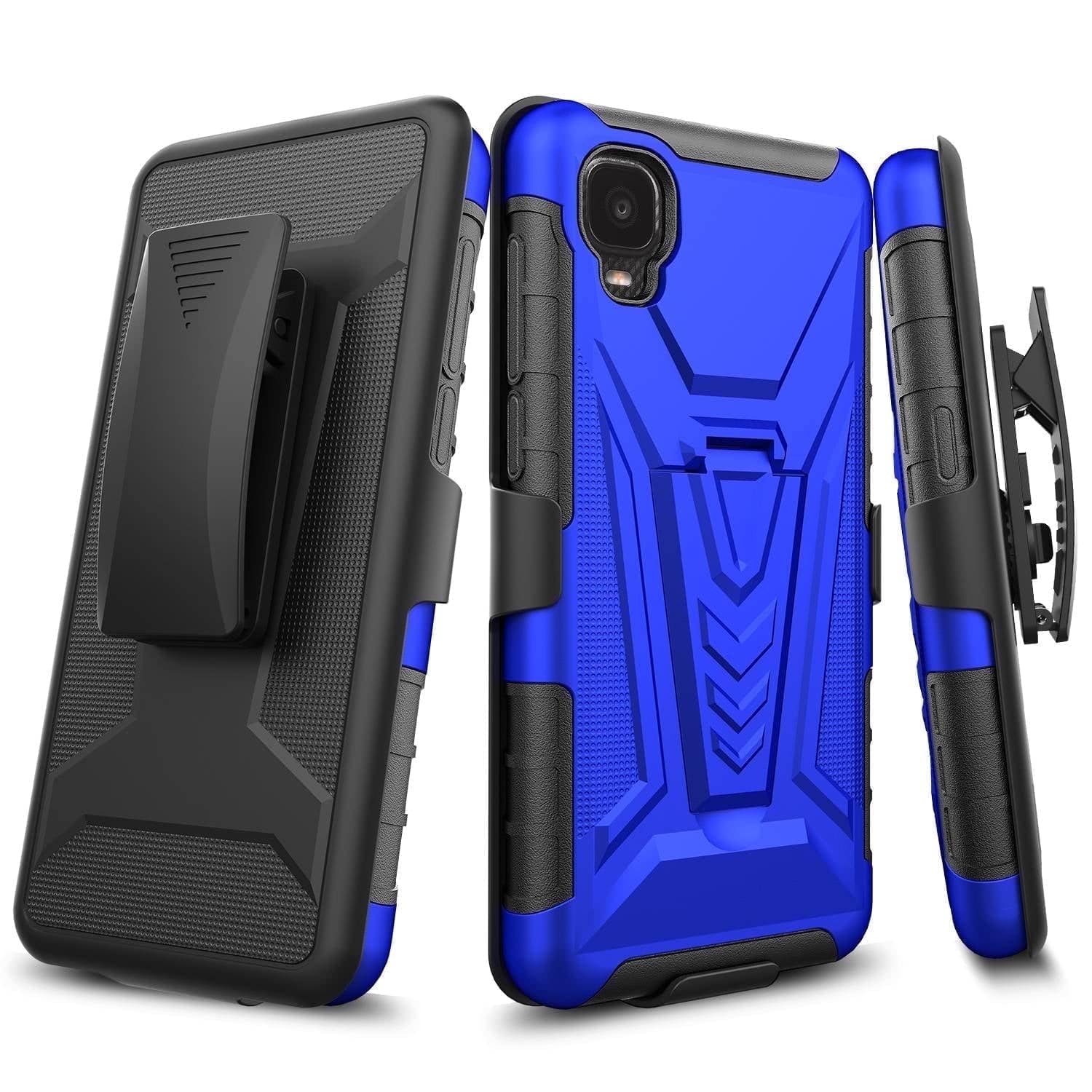 RomeTech - Rome Tech Dual Layer Holster Case for TCL A3 / Ion Z - Blue