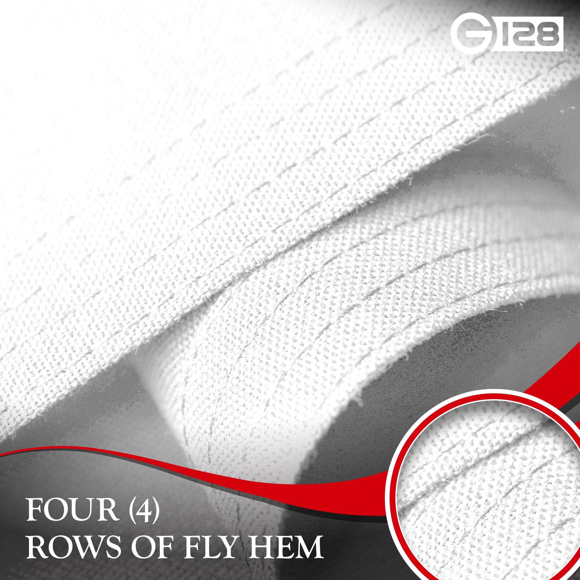 G 128 FOUR (4) ROWS OF FLY HEM