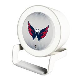 Keyscaper - Washington Capitals Linen Print Nightlight Charger & Bluetooth Speaker - White