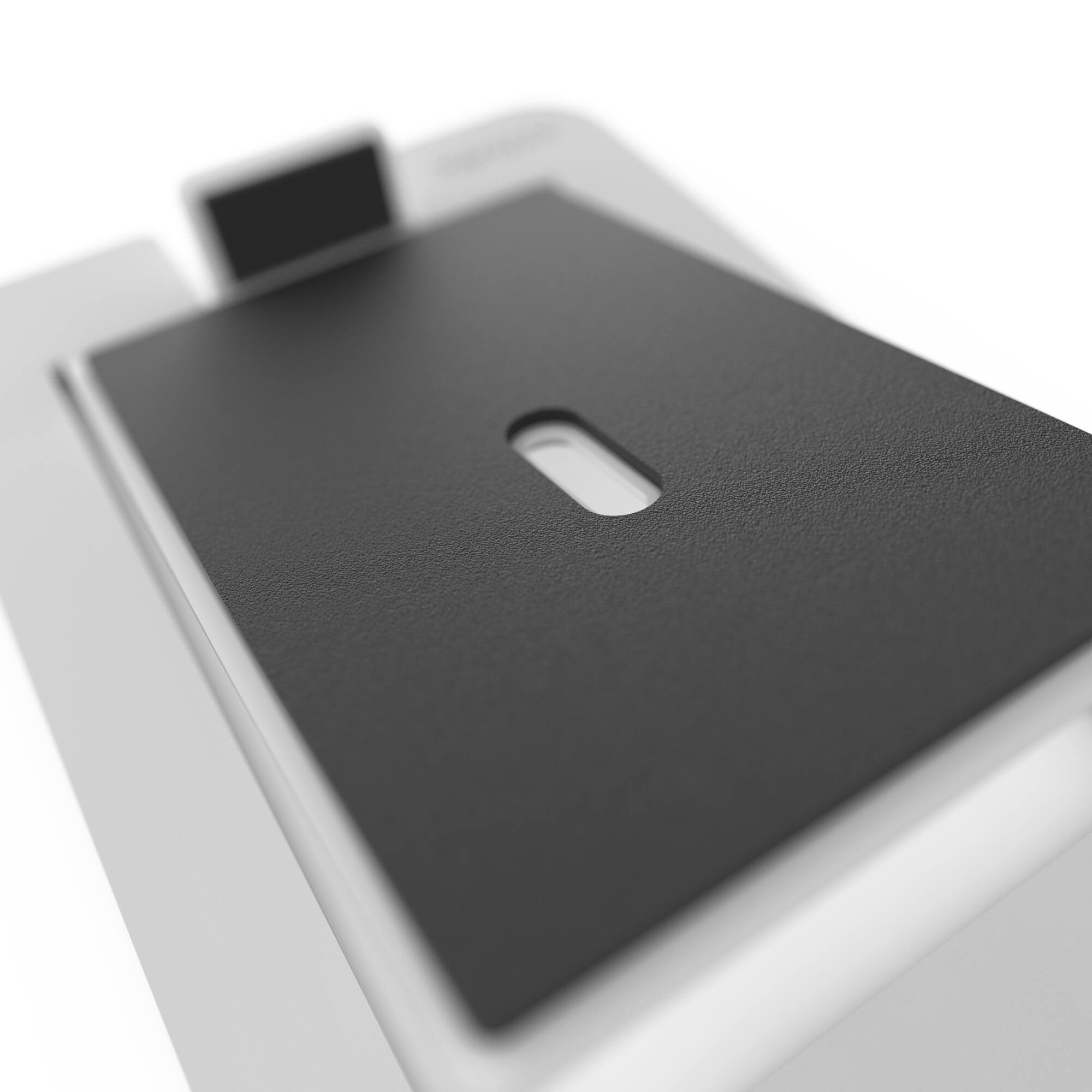 Alt View 2. Kanto - Angled Desktop Speaker Stands for Large Speakers, Pair - White.