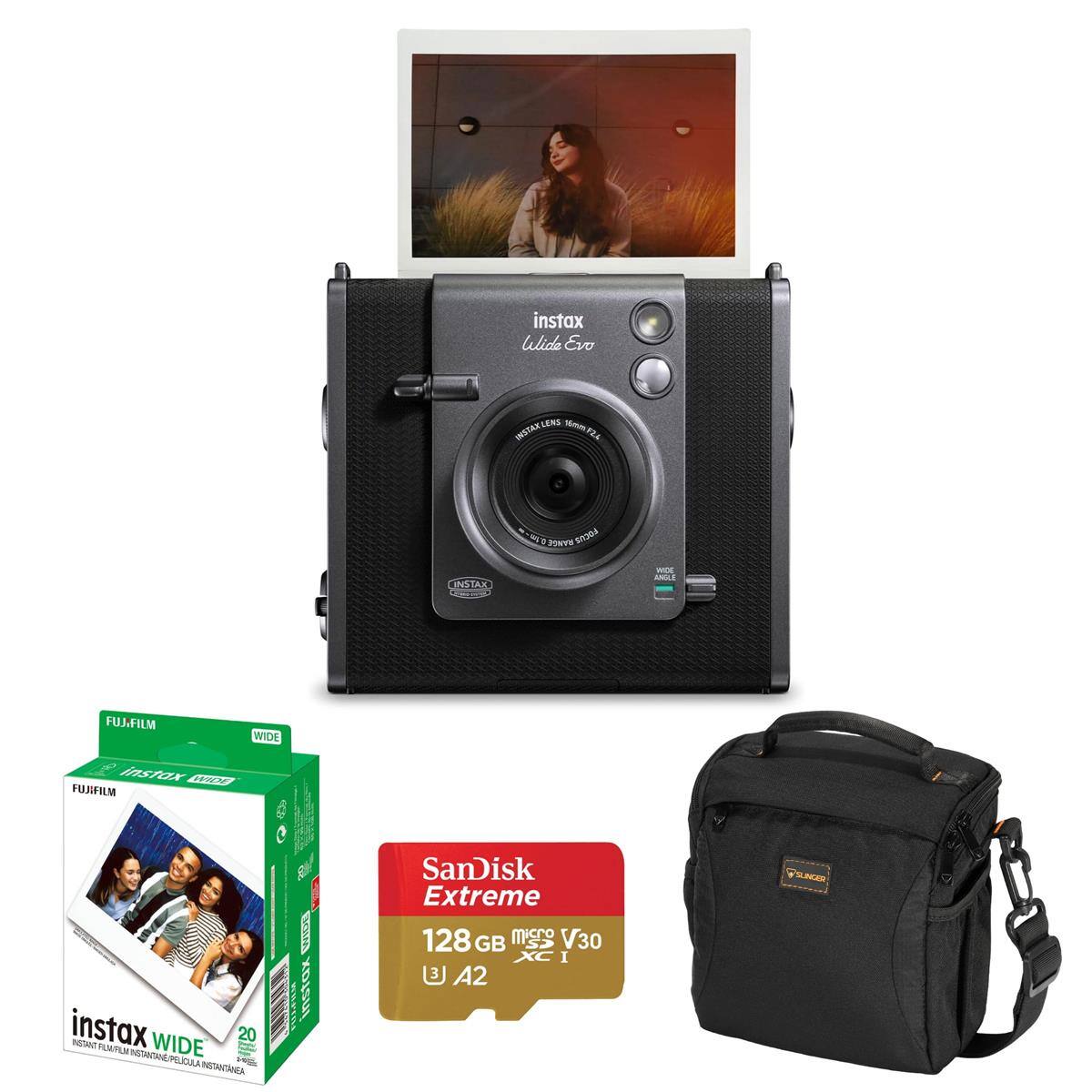 instax Wide Evo

INSTAX LENS 15mm F24 F24
RANGE FOCUS
INSTAX
WIDE ANGLE
FUJIFILM
WIDE

instax WIDE FUJIFILM

instax INSTANT FLW FILM WIDE 20 INSTANTANEA PELICULA INSTANTANEA

SanDisk Extreme 128 GB microSDXC V30 A2

YSLINGER