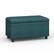 Front. Simpli Home - Cosmopolitan Storage Ottoman - Teal.