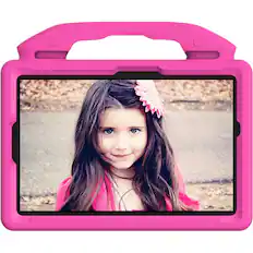 Front. SaharaCase - Kids Protective Non-Toxic EVA Foam Case for Samsung Galaxy Tab A11+ & Galaxy Tab A9+ (Shockproof) - Pink.