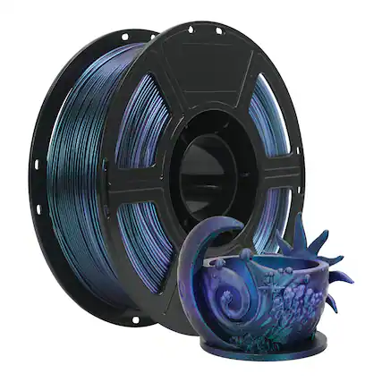 Front. Flashforge - HS PLA Multicolor - Burnt Titanium&Nebula Purple.