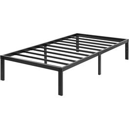 Hivvago - Twin XL 16-inch Heavy Duty Metal Bed Frame with 3,000 lbs Weight Capacity - Black