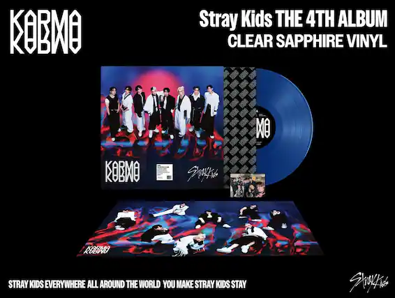 KOBMO
Stray Kids THE 4TH ALBUM CLEAR SAPPHIRE VINYL
STRAY KIDS EVERYWHERE ALL AROUND THE WORLD YOU MAKE STRAY KIDS STAY