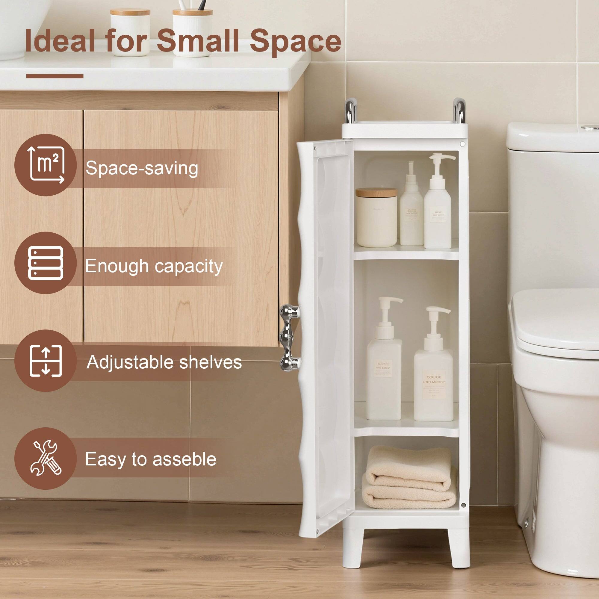 Ideal for Small Space

- Space-saving
- Enough capacity
- Adjustable shelves
- Easy to assemble