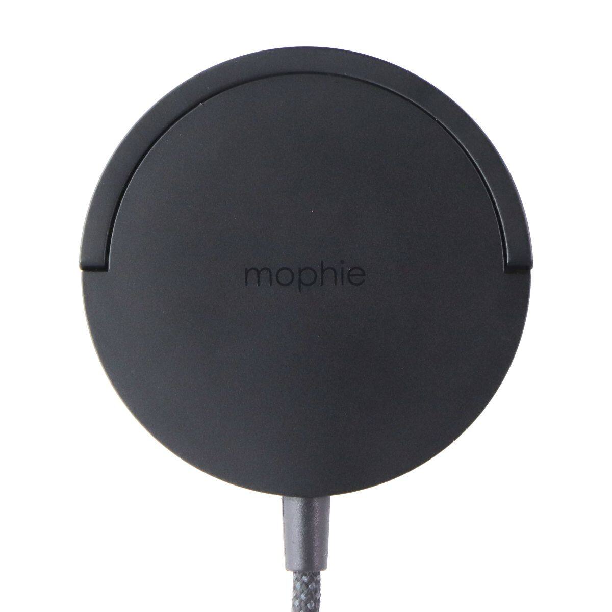 Alt View 1. mophie - Fast Charging 15W Qi2 Magnetic Wireless Charger with Kickstand - Black.