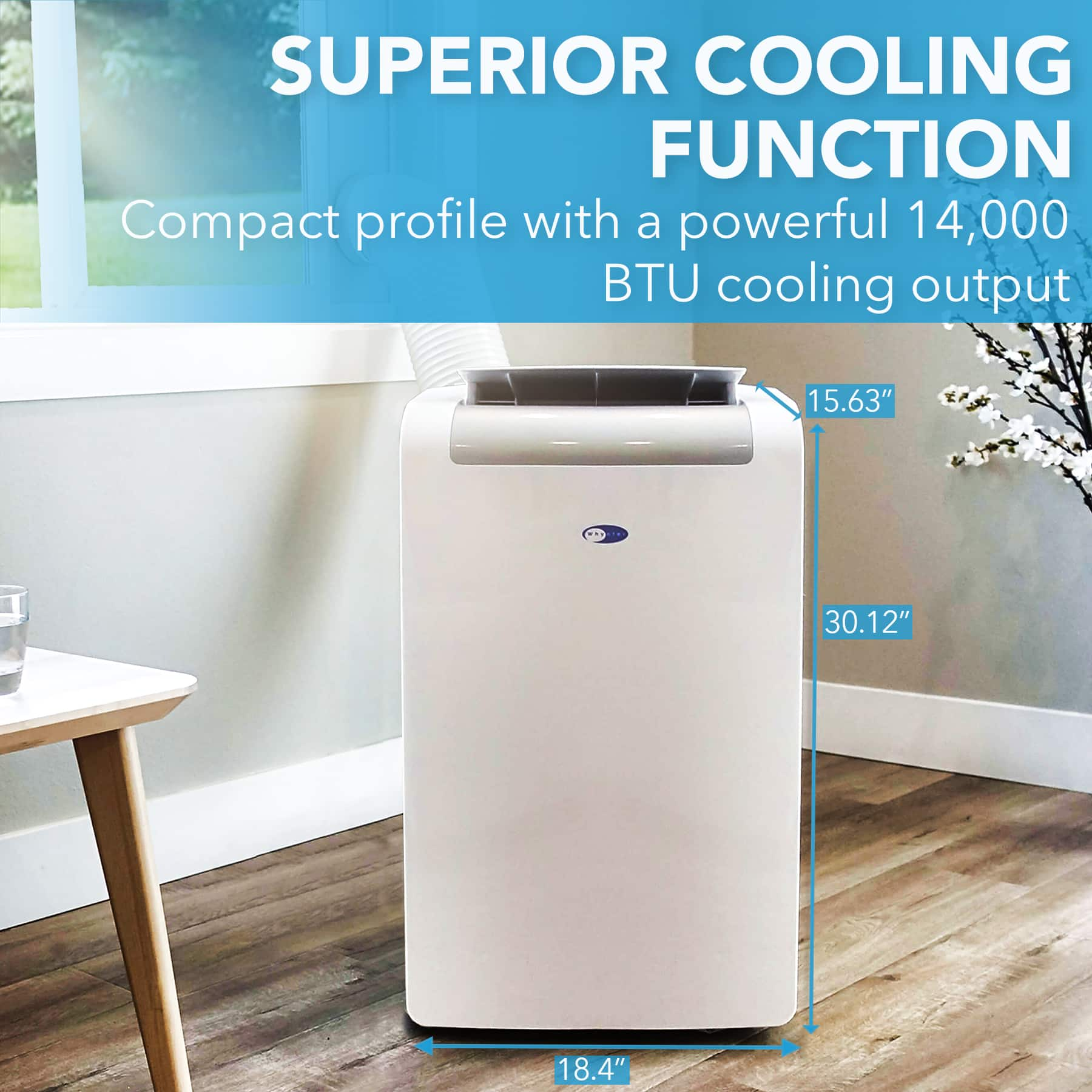 Whynter – 500 Sq. Ft. Portable Air Conditioner – Frost White Sansujyuku sansujyuku.com