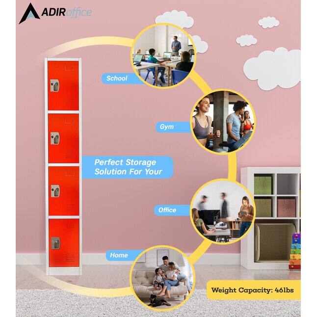 ADIRoffice Perfect Storage Solution For Your School Gym Office Home Weight Capacity: 46lbs