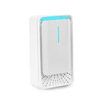 Front. Cluzine - Plug-In Negative Ion Air Purifier, Removes Smoke Odor PM2.5, with LED Night Light for Home.