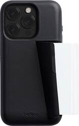 Bellroy - iPhone 15 Pro Max Leather Phone Case - 3 Card - Black - Front_Zoom