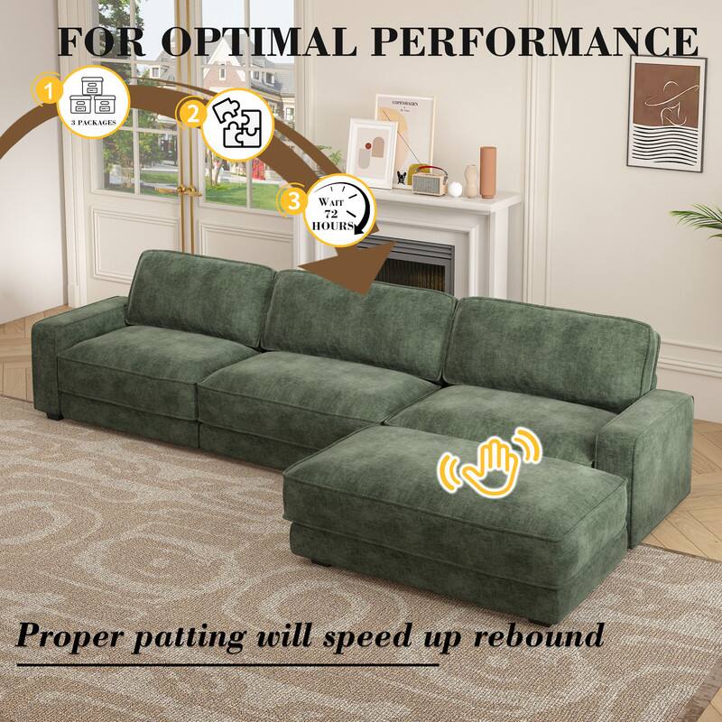 FOR OPTIMAL PERFORMANCE

1. 3 PACKAGES
2. CR
3. WAIT 72 HOURS

Proper patting will speed up rebound