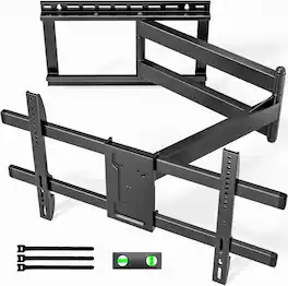 FINEAK - 42 Inch Long Arm TV Wall Mount for Most 43-80 Inch TVs - Black