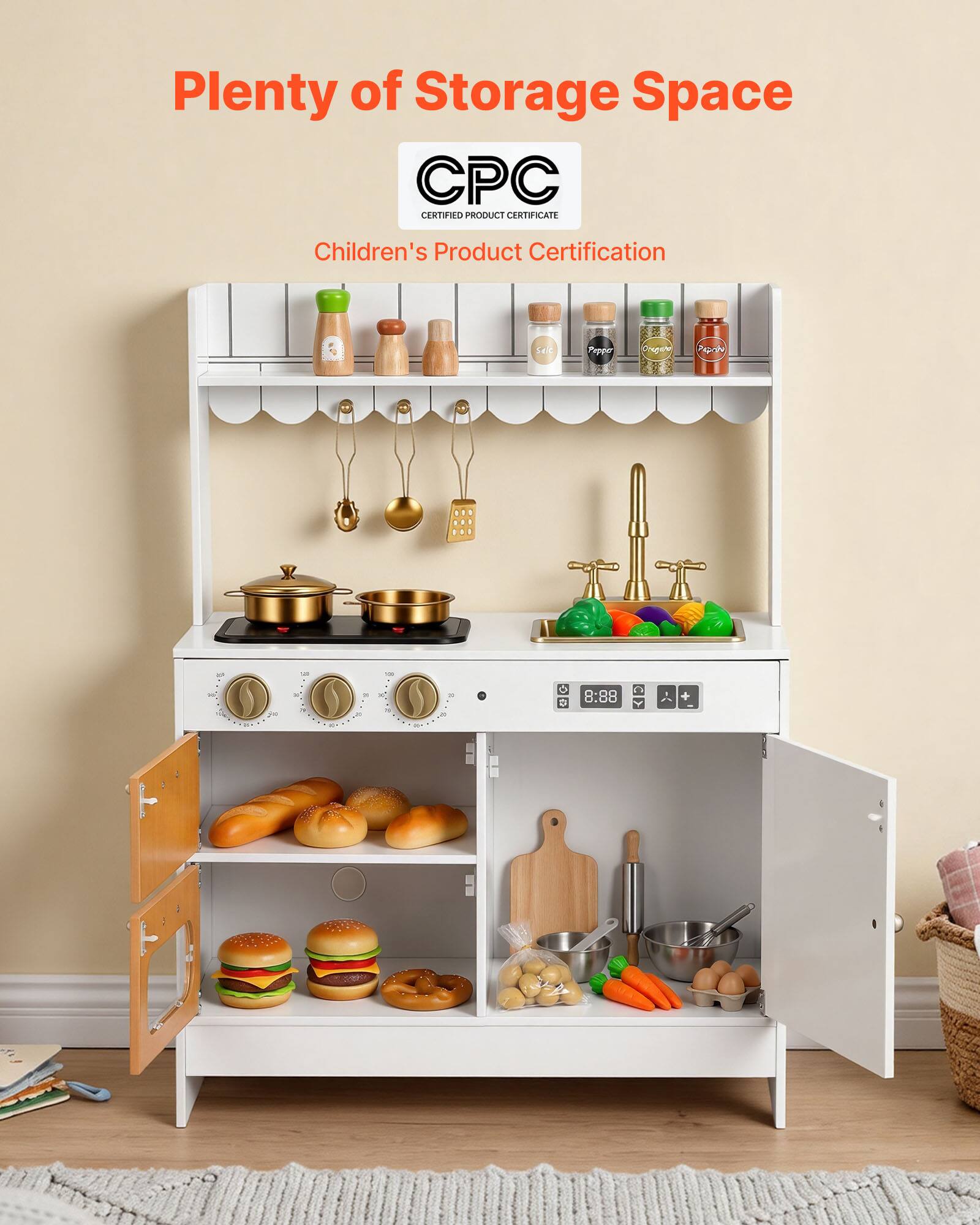 Plenty of Storage Space  
CPC CERTIFIED PRODUCT CERTIFICATE  
Children's Product Certification